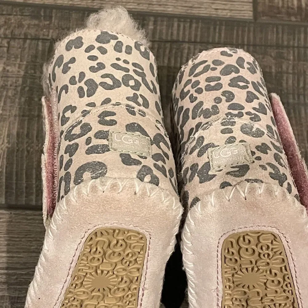 Ugg Australia Cassie Pink Leopard Infant Boots Size 0/1 XSmall 0-6 Months EUC